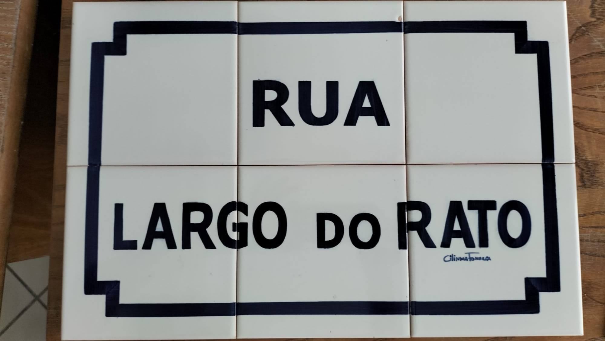 Painel Toponímico (Rua Largo do Rato)